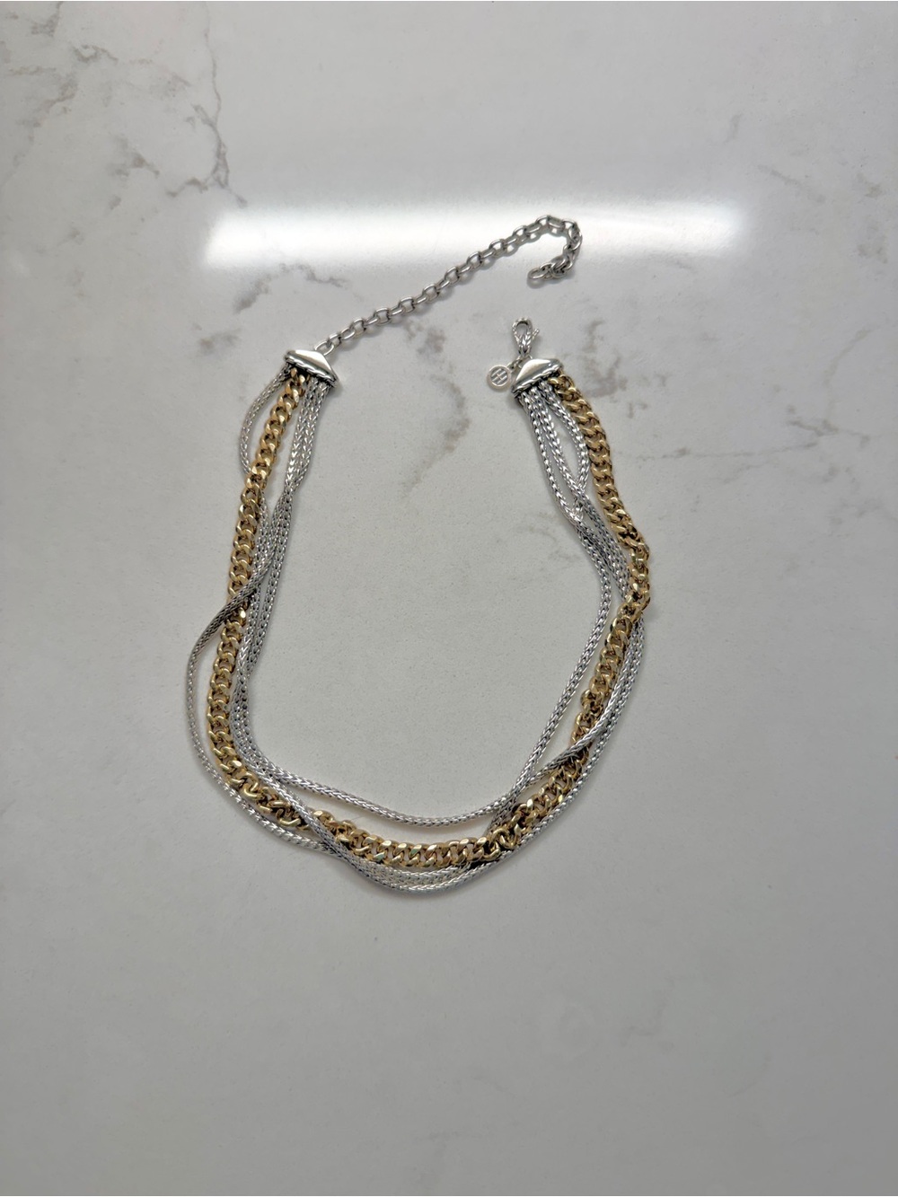 John Hardy 18k Gold & Silver Multi-Chain Necklace